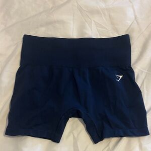 Gymshark Navy High-Waist Seamless Bike Shorts